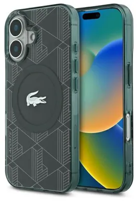 Zdjęcie produktu dla Lacoste LCHMP16SUBSE iPhone 16 6.1" sinople hardcase IML Blend Monogram MagSafe