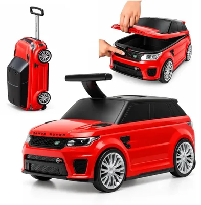 Produktbild von Range Rover SVR 2-in-1-Rutschauto & Koffer - 1 bis 3 Jahre - Multifunktionales Laufauto für Kinder - Handgepäck 12 L - Rot