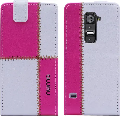 Produktbild von LG G2 (D802) numia Flipstyle Weiss-Pink