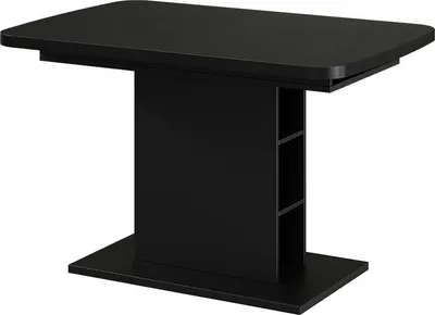Produktbild von Esstisch Vicco Fenaro Schwarz 120 x 80 cm mit offenen Fächern, Model 56481