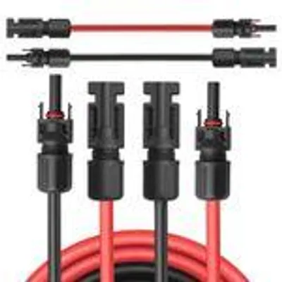 Produktbild von Solarkabel + Stecker 1500V Verlängerungskabel Solarleitung Solar Kabel 4mm² 6mm²Länge:2x 5m 4mm²;Steuersatz:19%