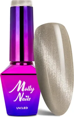 Produktbild von Molly Nails Crystal Water Cat Eye Hybrid-Nagellack, 8 g, Nr. 160