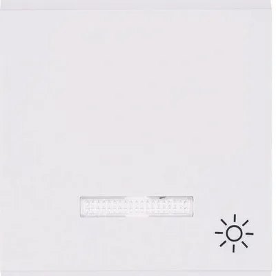 Produktbild von HAGER lumina Wippe Kontroll mit symbolem „Licht” weiß WL6120