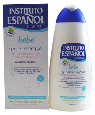 Productafbeelding van Instituto Español Bébé, Douchegel, 500 ml, voor kinderen, uniseks, voor lichaam en haar, hydraterend, hydraterend, verzachtend