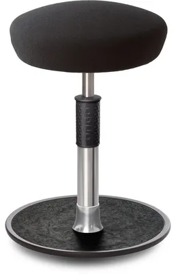 Produktbild von Sitz- Stehhocker Free Regular Hutsitz Gestrick schwarz chrom /schwarz.
