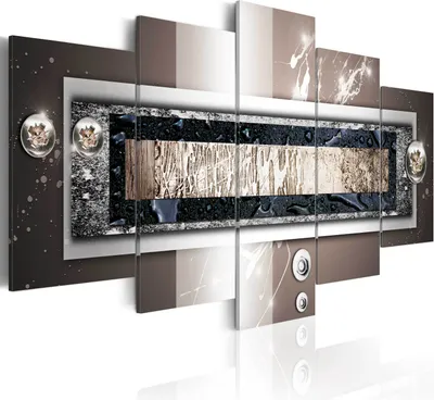 Produktbild von Leinwandbilder 200x100 cm a-A-0008-b-o Vlies Leinwandbild 5 tlg Kunstdruck modern Wandbilder XXL Wanddekoration Design Wand Bild ABSTRAKT