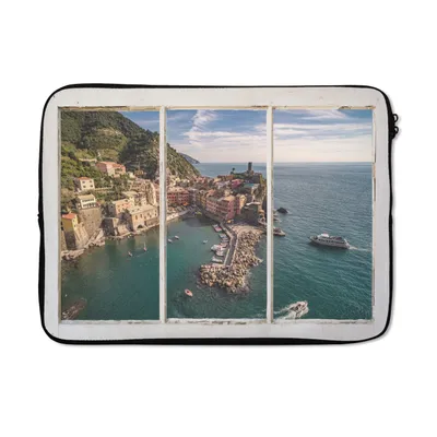 Produktbild von MuchoWow® Laptop Hülle 13 Zoll Aussicht - Insel - Wasser Laptoptasche - Laptophülle - Sleeve - Rundumschutz