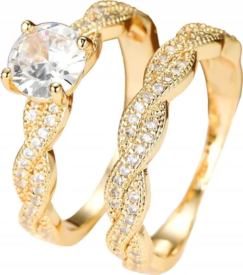 Produktbild von GOLDENE BRUDERRINGE STAL Paar GOLDEN r.17/19