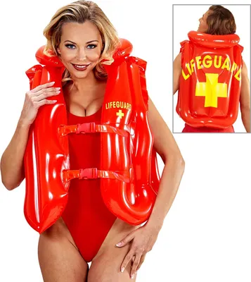 Produktbild von Schwimmweste Rettungsschwimmer rot aufblasbar