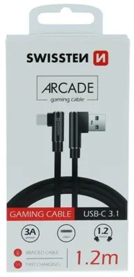 Immagine prodotto di USB kaabel Swissten USB-A - USB-C, 1.2m, nurgaga