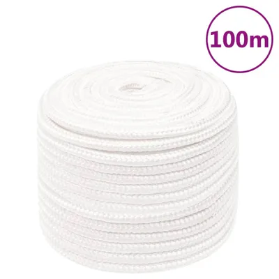 Immagine prodotto di vidaXL Corda da barca bianca 12 mm 100 m polipropilene