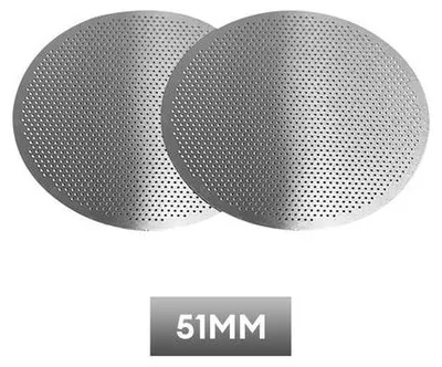 Produktbild von Kaffeefilter aus Edelstahl für Kaffeemaschinenausstattung 51 mm / 2er Pack