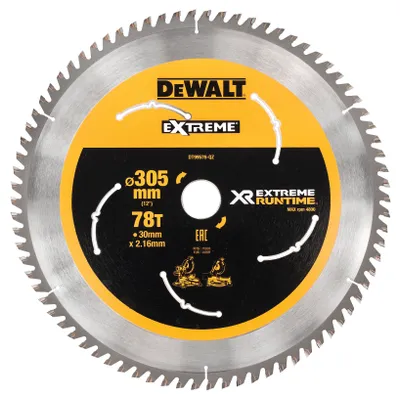 Immagine prodotto di Lama circolare DT99576 D.305mm Foro 30mm Larghezza di taglio 2,16mm 78Denti WZ/FZ Spessore 1,6mm