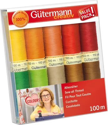 Produktbild von Gütermann Nähfaden-Set Allesnäher - Inges Lieblingsfarben 10x100m Col.1