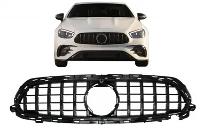 Produktbild von Kühlergrill für Mercedes E-Klasse Facelift W213 S213 C238 A238 Sport Line 2020+ GT-R Panamericana Design Schwarz