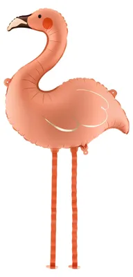 Zdjęcie produktu dla Balon foliowy Flaming 65x67cm koralowy - PartyDeco, Obraz wygenerowany przez AI