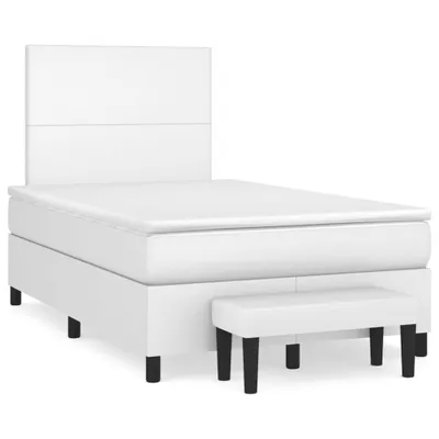 Immagine prodotto di Giroletto a Molle con Materasso Bianco 120x200 cm in Pelle finta