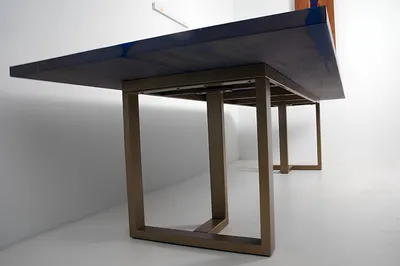Produktbild von Epoxidharz Esstisch River Table Echtes Holz Massiv Tische 220x100 Flusstisch Neu