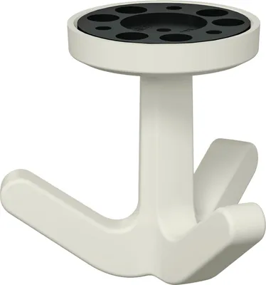 Obrázek produktu pro Trojitý háček Série 477 matný, elastický 99 čistě bílý V.69mm D.51mm HEWI