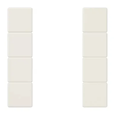 Immagine prodotto di Jung LS504TSA Set di pulsanti quadruplo, completamente bianco