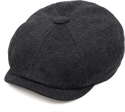 Produktbild von TH-11075 Dunkelgraue Baskenmütze für Herren KP11075