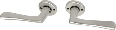 Immagine prodotto di Maniglie per porte in alluminio su rosetta - maniglia a cucchiaio - per set