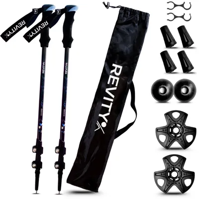Produktbild von Wanderstöcke für Trekking - Teleskopstöcke, Nordic Walking Stöcke 65–135 cm