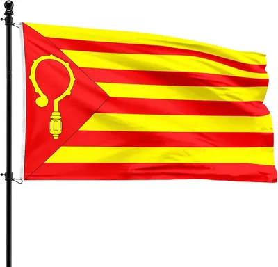 Imagen del producto de Bandera de Nieuwerkerk, 90 x 150 cm, de poliéster, para asta de bandera