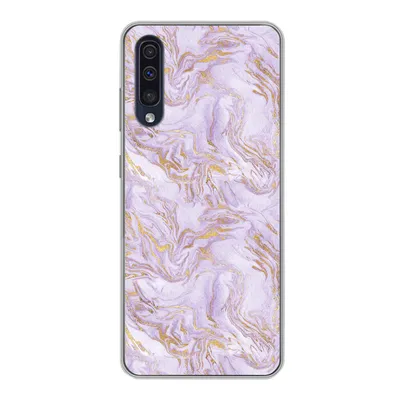 Produktbild von MuchoWow® Handyhülle Schutzhülle Hülle für Samsung Galaxy A30s Abstrakt - Marmor - Gold - Muster Silikon Softcase Handy Hülle - Karteninhaber