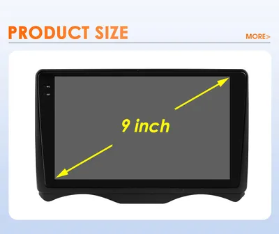 Image de Autoradio double DIN - Écran de 9 pouces avec caméra 360° - Puissance de 45W - Système Android 13