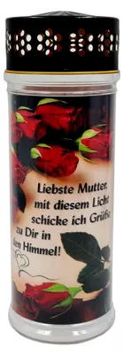 Produktbild von LED Grablicht Carinthia L 75 Tage "Liebste Mutter..."