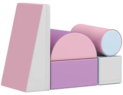 Image de Lot de 5 blocs de construction en mousse HOMCOM pour les enfants de 1 à 3 ans