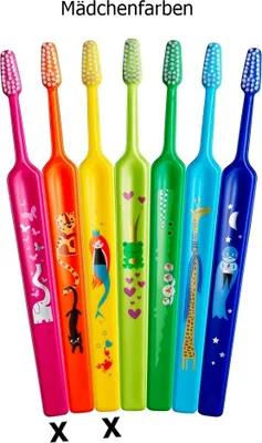 Produktbild von 5x TePe Select Kids Zahnbürste 6 Jahre + Mädchenfarben