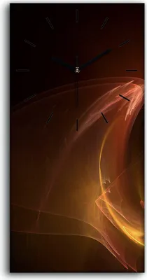 Produktbild von Wanduhr Uhr Wandbild Leinwand Geräuschlos 30x60 fraktales Kunst - schwarze Hände