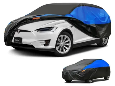 Obrázek produktu pro Autopokrov, vodotěsný a prodyšný, pro Tesla Model X (2015-2024), barva: černá, modrá