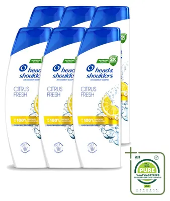 Zdjęcie produktu dla 6 sztuk szamponu Head & Shoulders Citrus Fresh - 250 ml - opakowanie zbiorcze