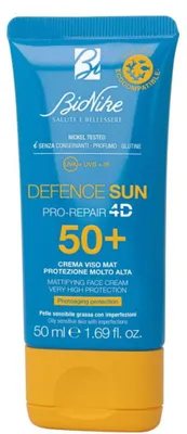 Produktbild von BioNike Defence Sun, mattierend und schützend, vor dem Sonnenbad, Creme SPF 50+ 50ml