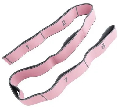 Obrázok produktu pre Uniqoos® fitnesspáska z polykatónu – 90 cm, 8 pútok, 78 g | Pružná expandovacia gumička na jogu, pilates a strečing, vhodná pre všetky úrovne