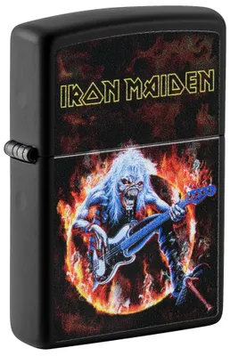 Produktbild von Zippo Sturmfeuerzeug - Iron Maiden, Black Matte, Color Image - Nachfüllbar - Wie