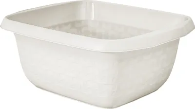 Obrázek produktu pro Obdelníkový lavor/mísa Bavlna 16l - antická bílá