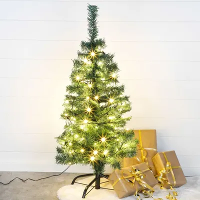 Produktbild von HI Weihnachtsbaum mit Ständer aus Metall Grün 90 cm