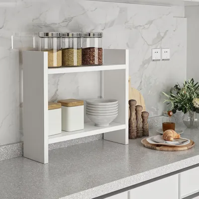 Zdjęcie produktu dla Skye Decor, Denver - White, półki kuchenne, białe, 34 x 10 x 30 cm