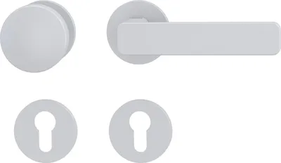 Produktbild von Griffwerk Wechselgarnitur VAYA 265 MINIMAL MODERN fast2fix Fast2Fix Rosetten rund Knopf R2 Seidenweiß R
