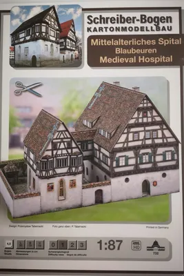 Produktbild von Schreiber-Bogen Kartonmodellbau Mittelalterliches Spital Blaubeuren HO