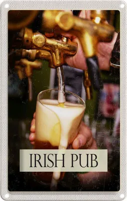 Produktbild von vianmo Blechschild 30x20 cm Irland Irisches Bier Tradition