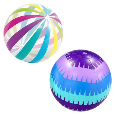 Productafbeelding van Set met 2 strandballen voor zwembad, opblaasbare bal voor zomerfeesten en waterspelen (40 cm)