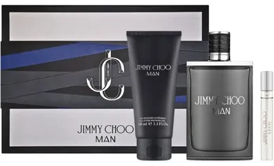 Produktbild von Set Jimmy Choo: Mann, EdT, Fü r Mä nner, 100 ml + Mann, EdT, Fü r Mä nner, 10 ml + Mann, Duschgel, Kö rper, alle Hauttypen, 100 ml