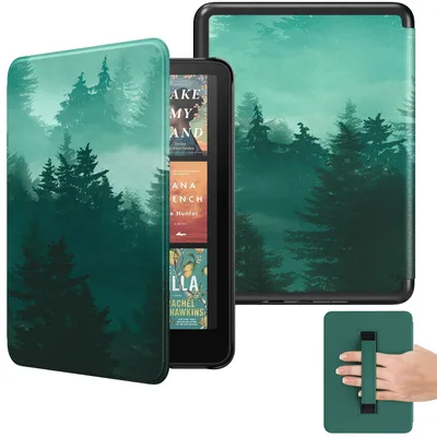 Obrázek produktu pro Obal MoKo pro Kindle Paperwhite 7" (12. generace, 2024), motiv "Zelený les"