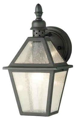 Immagine prodotto di Applique da esterno in vetro nero E27 60W Polruan Elstead