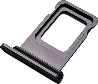 Produktbild von Single Nano SIM Kartenhalter für Apple iPhone 11 (A2221), Original Ersatzteil, Schwarz